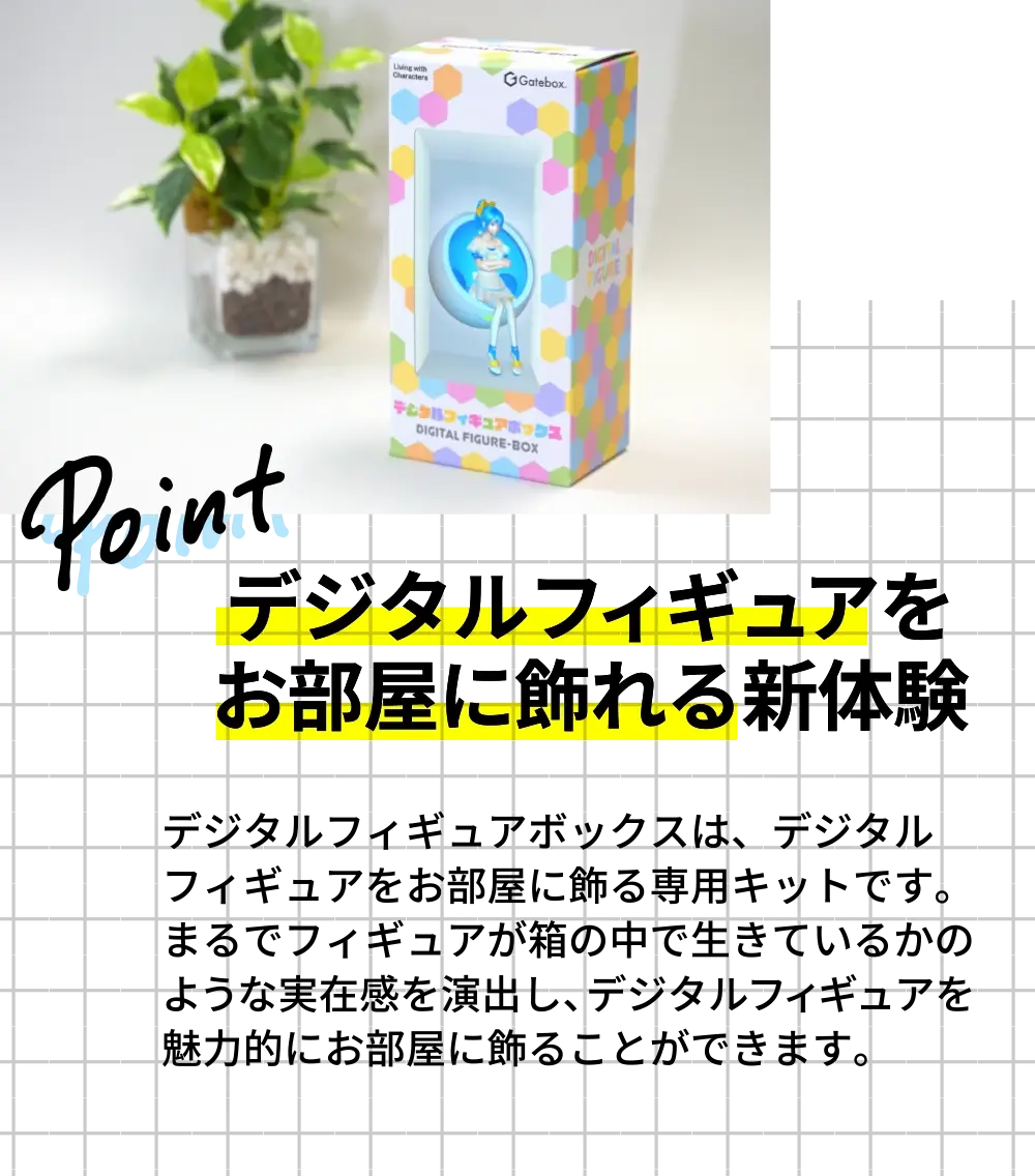 デジタルフィギュアを部屋に飾る